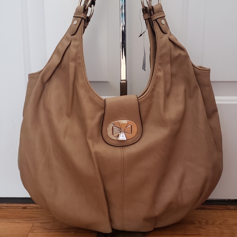 Eloquii Large Hobo Style Turn Lock Bag NWT